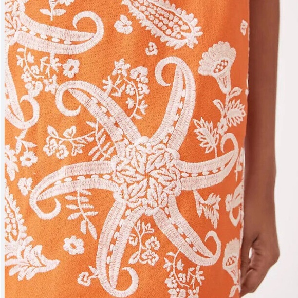 Maeve by Anthropologie Orange Dress Size M - Picture 7 of 7